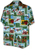 Santa Yesterday & Today Men's Hawaiian Shirt